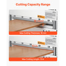330mm Vinyl Floor Cutter, 16mm Thick Laminate Flooring Cutter with 15°/30°/45° Adjustable Angle Settings, Flexible Wheels, Telescoping Handle, Cuts Engineered Wood, LVT, VCT, SPC, LVP, WPC