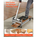 330mm Vinyl Floor Cutter, 16mm Thick Laminate Flooring Cutter with 15°/30°/45° Adjustable Angle Settings, Flexible Wheels, Telescoping Handle, Cuts Engineered Wood, LVT, VCT, SPC, LVP, WPC