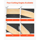 330mm Vinyl Floor Cutter, 16mm Thick Laminate Flooring Cutter with 15°/30°/45° Adjustable Angle Settings, Flexible Wheels, Telescoping Handle, Cuts Engineered Wood, LVT, VCT, SPC, LVP, WPC