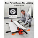 1200 mm Manual Tile Cutter, Upgraded Rail and Sliding Head, Precision Alignment Guide, Tungsten Carbide Cutting Wheel, Support Legs with Swivel Wheels, for DIY Pros, Ceramic, Floor & Wall Tiles