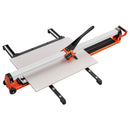 1200 mm Manual Tile Cutter, Upgraded Rail and Sliding Head, Precision Alignment Guide, Tungsten Carbide Cutting Wheel, Support Legs with Swivel Wheels, for DIY Pros, Ceramic, Floor & Wall Tiles
