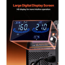 MIG Welder, 160A Synergic Mig Welding Machine, 4-in-1 Gas MIG/Flux Core MIG/Stick/Lift TIG Multi-Process Welder Machine with IGBT Inverter Technology and LCD Screen Display