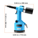 Pneumatic Air Riveter Heavy Duty Rivet Gun Tool Kit 13 Size Nose Pieces