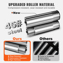 Rolling Mill, 3"/76 mm Jewelry Rolling Mill Machine, 1: 2 Gear Ratio, 3-in-1 Multi-function Rolling Mill, 0.1-7mm Press Thickness for Metal Jewelry Making Sheet Square Wire Semicircle Pattern