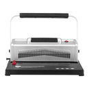 Coil Spiral Binding Machine, Manual Book Maker with Electric Binding, 46-Holes Binding 500 Sheets Punch Binder, with 100pcs 5/16'' Coil Binding Spines, for Letter Size, A4, A5