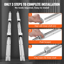 Linear Guide Rail Set, SBR20 1000mm, 2 PCS 39.4 in/1000 mm SBR20 Guide Rails and 4 PCS SBR20UU Slide Blocks, Linear Rails and Bearings Kit for Automated Machines DIY Project CNC Router Machines