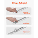 Linear Guide Rail Set, SBR20 1500mm, 2 PCS 59 in/1500 mm SBR20 Guide Rails and 4 PCS SBR20UU Slide Blocks, Linear Rails and Bearings Kit for Automated Machines DIY Project CNC Router Machines
