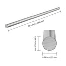 2PCS Linear Motion Rod, 25 mm x 1000 mm (0.98 x 39.4 in), SFC25 Carbon Steel Linear Rod Shaft, Anti Rust and High Precision, High Hardness Shaft, for Cutting Grinding Milling Drilling Machine